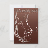 Hond Dog Invitations Personaliseer de Kaart van de (Voorkant)