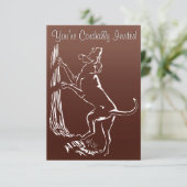 Hond Dog Invitations Personaliseer de Kaart van de (Staand voorkant)