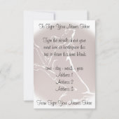 Hond Dog Invitations Personaliseer de Kaart van de (Achterkant)