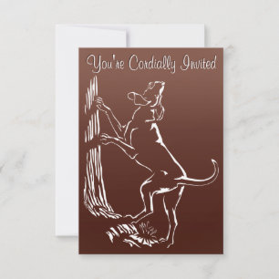 Hond Dog Invitations Personaliseer de Kaart van de