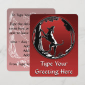 Hond Dog Invitations Personaliseer de Kaart van de (Voorkant / Achterkant)