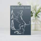 Hond Dog Invitations Personaliseer de Kaart van de (Staand voorkant)