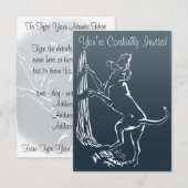 Hond Dog Invitations Personaliseer de Kaart van de (Voorkant / Achterkant)