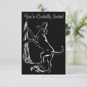 Hond Dog Invitations Personaliseer de Kaart van de (Staand voorkant)