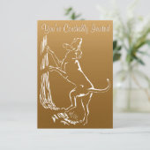 Hond Dog Invitations Personaliseer de Kaart van de (Staand voorkant)