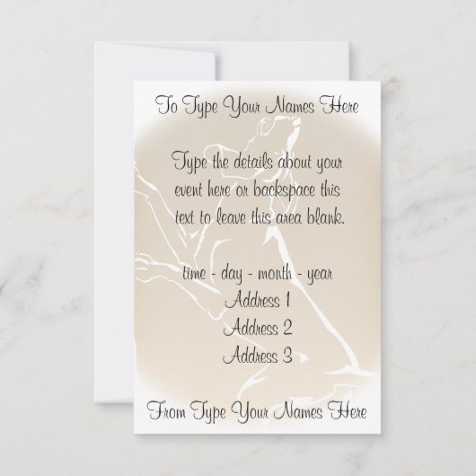 Hond Dog Invitations Personaliseer de Kaart van de (Achterkant)