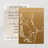 Hond Dog Invitations Personaliseer de Kaart van de (Voorkant / Achterkant)