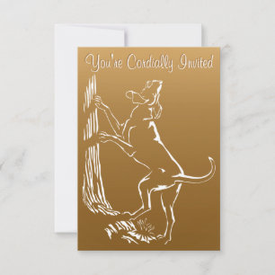 Hond Dog Invitations Personaliseer de Kaart van de
