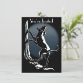 Hond Dog Invitations Personaliseer de Kaart van de (Staand voorkant)