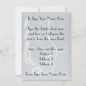 Hond Dog Invitations Personaliseer de Kaart van de (Achterkant)