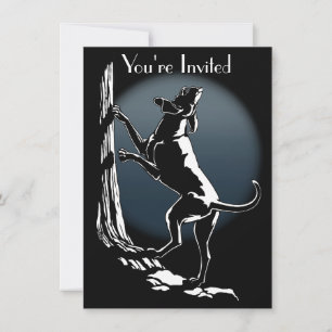 Hond Dog Invitations Personaliseer de Kaart van de