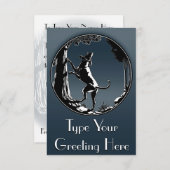 Hond Dog Invitations Personaliseer de Kaart van de (Voorkant / Achterkant)