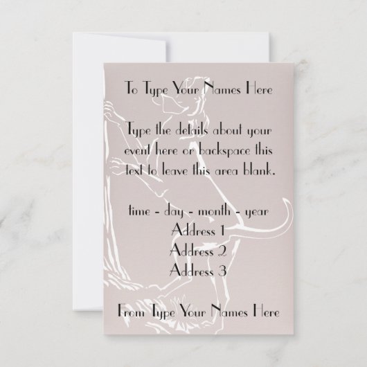 Hond Dog Invitations Personaliseer de Kaart van de (Achterkant)