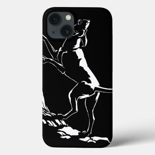 Hond Dog iPad Case Hunting Dog Art iPad Case (Achterkant)