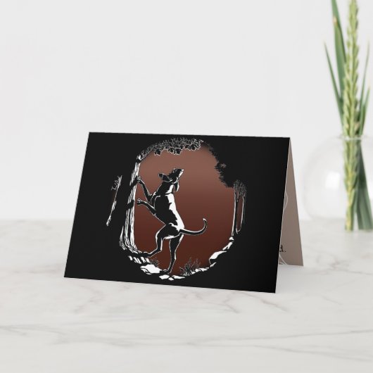 Hond Dog Kaarten Personalized Dog Art Wenskaart (Voorkant)