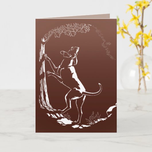 Hond Dog Kaarten Personalized Dog Art Wenskaart (Gele Bloem)