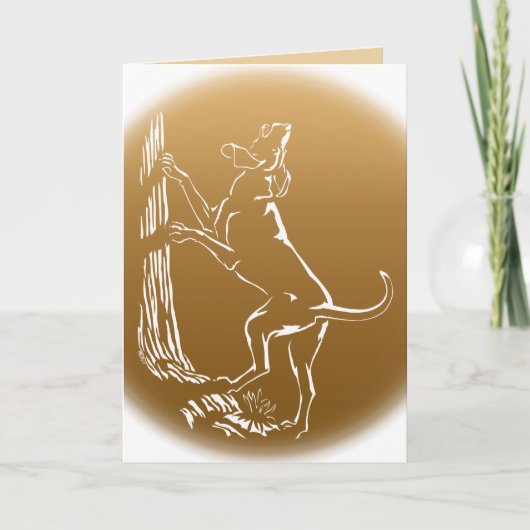 Hond Dog Kaarten Personalized Dog Art Wenskaart (Voorkant)