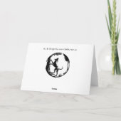 Hond Dog Kaarten Personalized Dog Art Wenskaart (Achterkant)