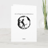 Hond Dog Kaarten Personalized Dog Art Wenskaart (Achterkant)