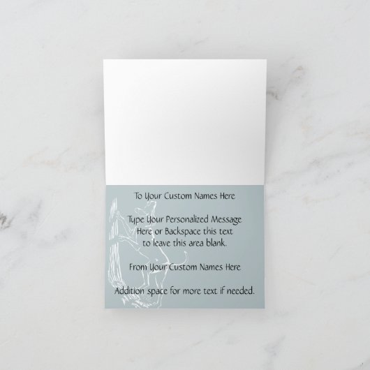 Hond Dog Kaarten Personalized Dog Art Wenskaart (Binnen)