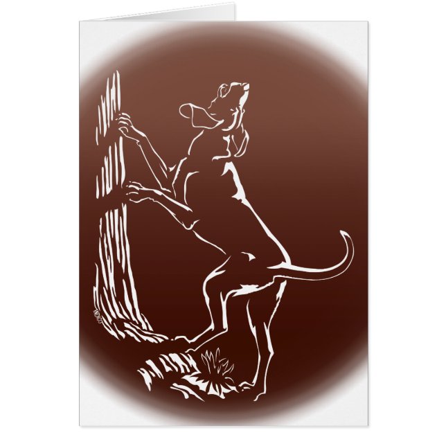 Hond Dog Kaarten Personalized Dog Art Wenskaart (Voorkant)