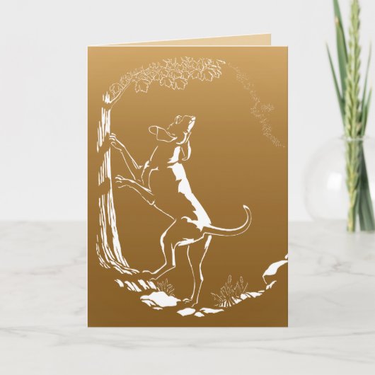 Hond Dog Kaarten Personalized Dog Art Wenskaart (Voorkant)