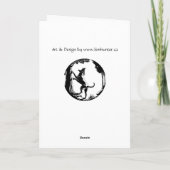 Hond Dog Kaarten Personalized Dog Art Wenskaart (Achterkant)