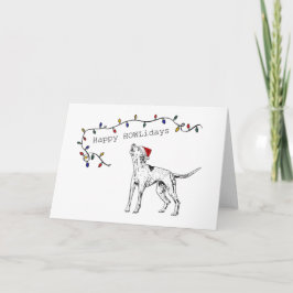 Hond Dog-kerstkaart - leeg binnenin Kaart