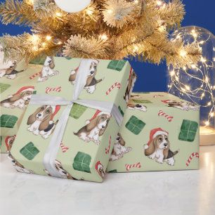 Hond Dog Kerstmis Cadeaupapier