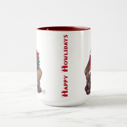 Hond Dog Kerstmis Mok (Midden)