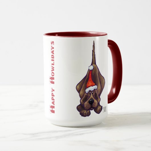 Hond Dog Kerstmis Mok (Voorkant rechts)