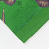 Hond Dog Kerstmis op groen Fleece Deken (Hoek)