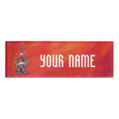 Hond Dog Kerstmis op rood Naambadge (Voorkant)