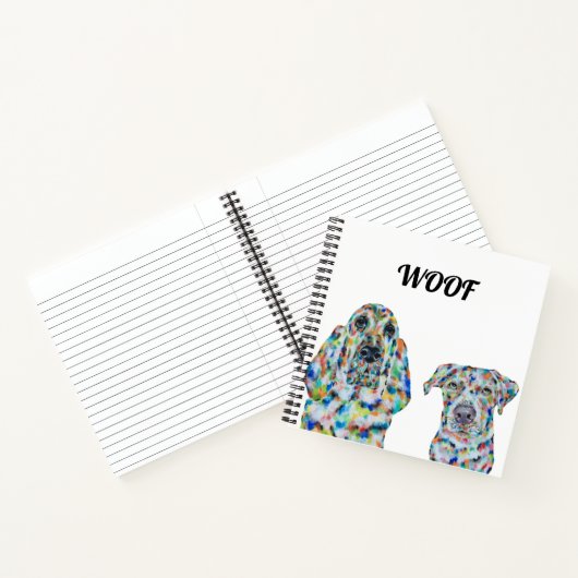 Hond Dog & Labrador Square Notitieboek (Binnen)