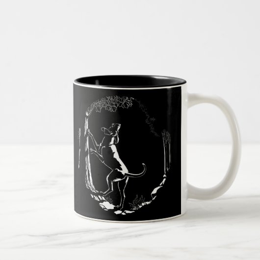 Hond Dog Mok Hunting Dog Art Coffee Cup (Rechts)
