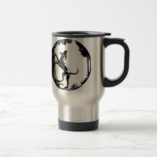 Hond Dog Mok Hunting Dog Art Travel Mug (Rechts)