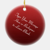 Hond Dog Ornament Aangepaste ontkleuring van de ho (Achterkant)