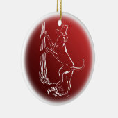 Hond Dog Ornament Aangepaste ontkleuring van de ho (Rechts)