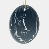 Hond Dog Ornament Aangepaste ontkleuring van de ho (Rechts)