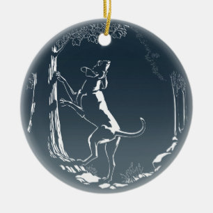 Hond Dog Ornament Aangepaste ontkleuring van de ho