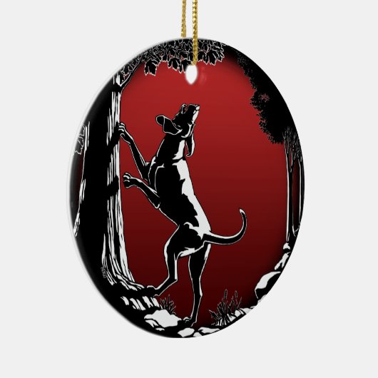 Hond Dog Ornament Aangepaste ontkleuring van de ho (Rechts)