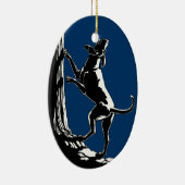 Hond Dog Ornament Aangepaste ontkleuring van de ho (Rechts)