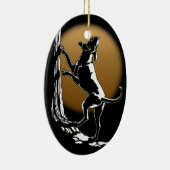 Hond Dog Ornament Aangepaste ontkleuring van de ho (Rechts)