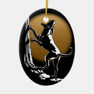Hond Dog Ornament Aangepaste ontkleuring van de ho