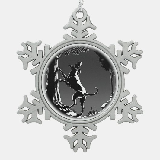 Hond Dog Ornament Coonhound Dog Art Decoration (Voorkant)