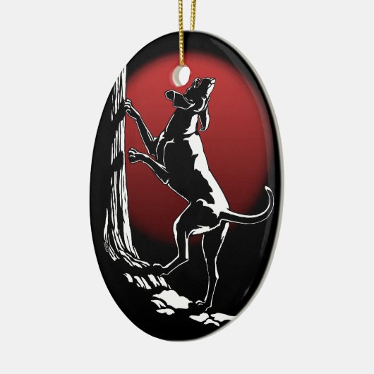 Hond Dog Ornament Custom Hunting Dog Decoration (Links)