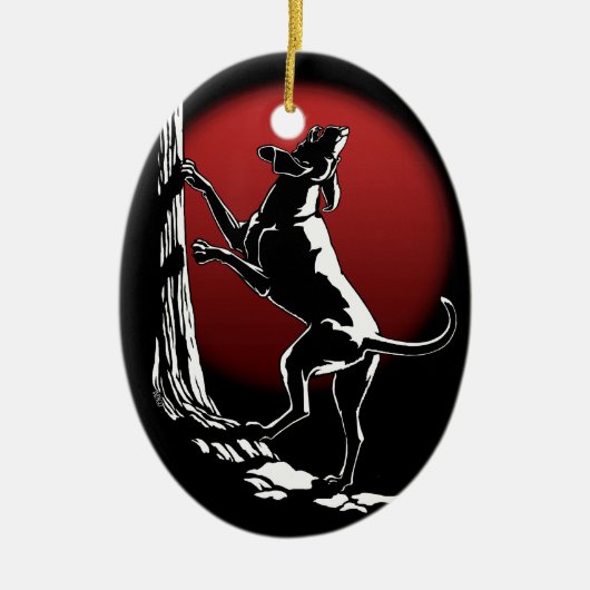 Hond Dog Ornament Custom Hunting Dog Decoration (Voorkant)