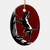Hond Dog Ornament Custom Hunting Dog Decoration (Voorkant)
