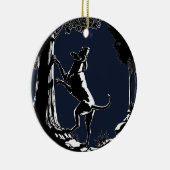 Hond Dog Ornament Hunting Dog Art Decoration (Rechts)