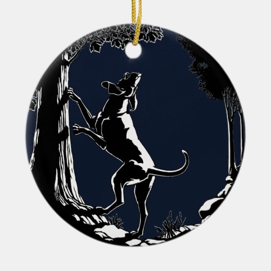 Hond Dog Ornament Hunting Dog Art Decoration (Voorkant)